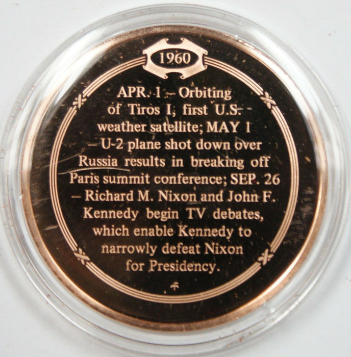 Bronze Proof Medal 1960 Nixon-Kennedy Debate