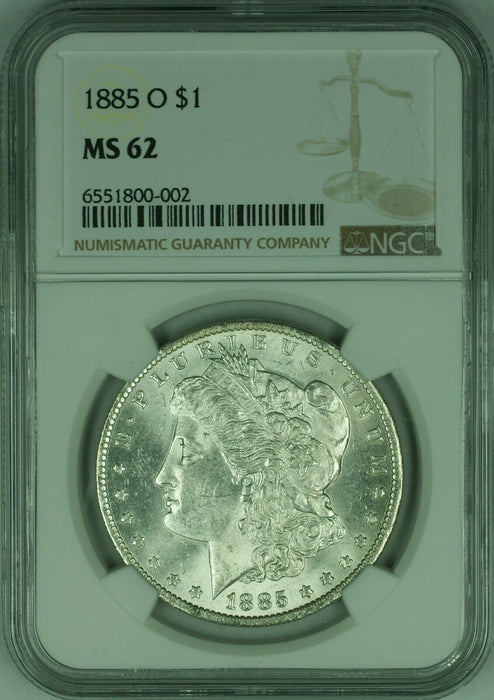 1885-O $1 Morgan Silver Dollar Coin NGC MS-62 Better Coin  (21)