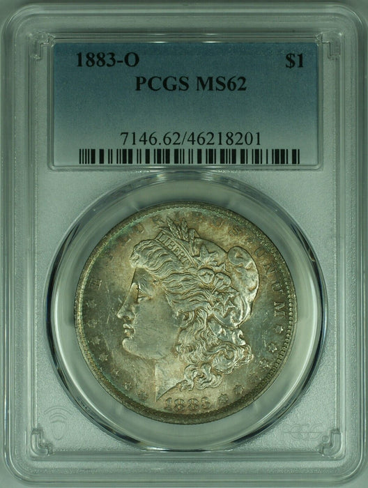 1883-O Morgan Silver Dollar Coin PCGS MS-62 W/Toning   (47)