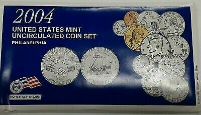 2004 P&D United States 22 Coin BU Mint Set as Issued In OGP W/ Envelope & COA