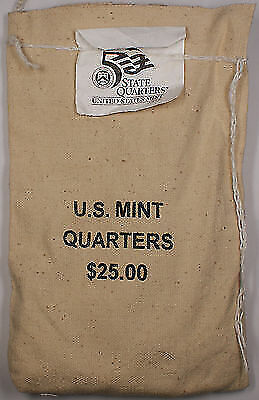 $25 (100 UNC coins) 2002 Louisiana - P State Quarter Original Mint Sewn Bag