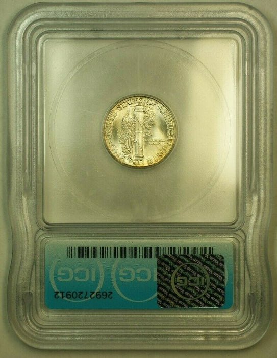1945-S Silver Mercury Dime 10c Coin ICG MS-65 K