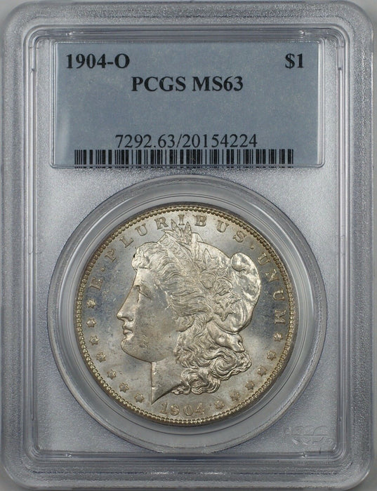 1904-O Morgan Silver Dollar $1 Coin PCGS MS-63 Lightly Toned (BR-26 M)