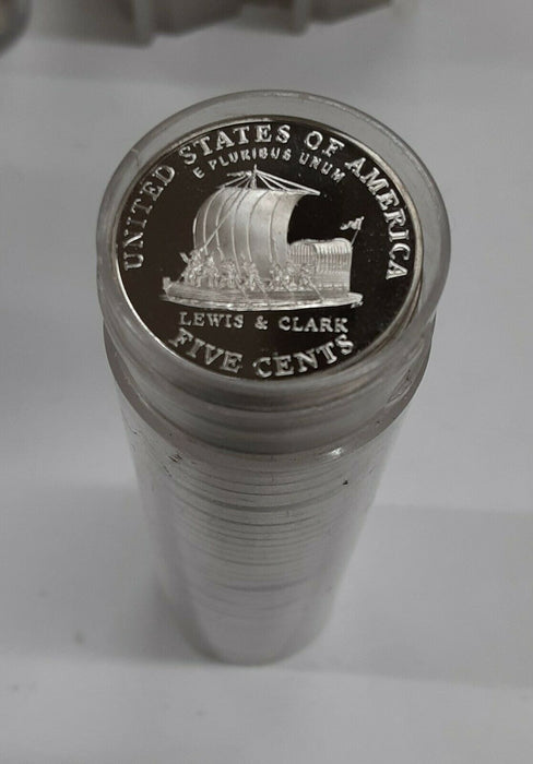 2004-S Proof Jefferson Nickel Keelboat Design - Roll of 40 Gem PF Coins in Tube