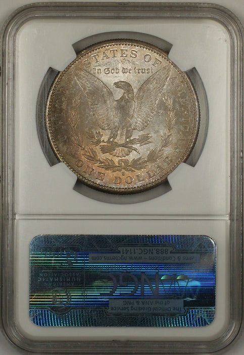 1881-S Morgan Silver Dollar $1 Coin NGC MS-64 Nicely Toned (Tb)