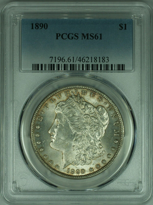 1890 Morgan Silver Dollar Coin PCGS MS-61  (47A)