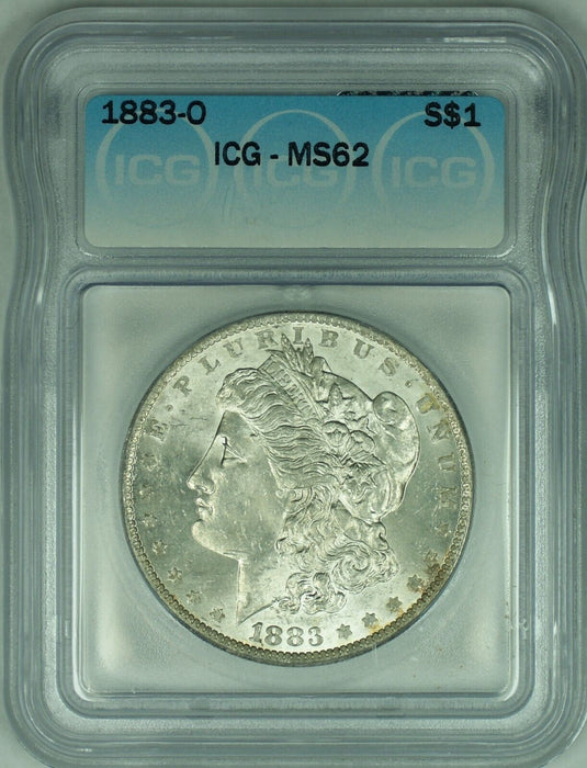 1883-O Morgan Silver Dollar $1 Coin ICG MS 62 (23) B