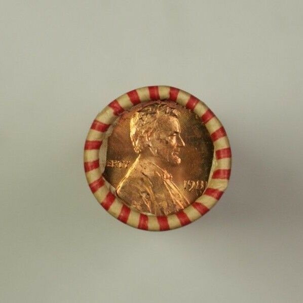 1981 US Lincoln Pennies 1c Roll OBW 50 Coins Total Brilliant Uncirculated