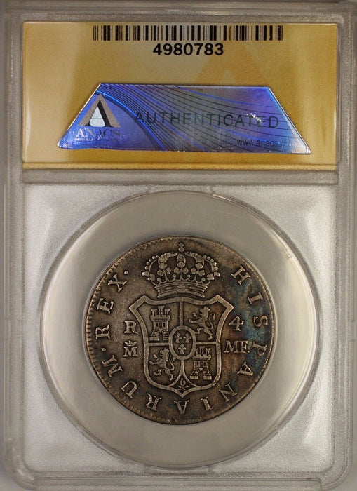1796-M MF Spain 4R Reales Silver Coin Charles IIII ANACS VF-20