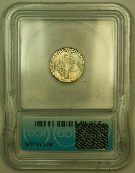 1945-D Silver Mercury Dime 10c Coin ICG MS-65 A (FB IOO)