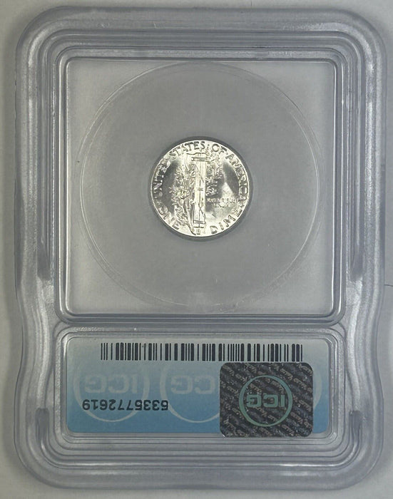 1944 Mercury Silver Dime 10c Coin ICG MS 63 (54) D