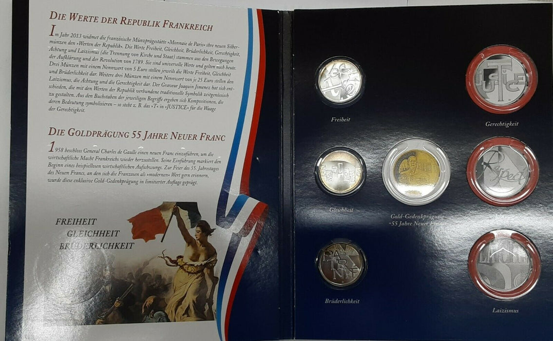 2013 Germany Trio of 5 Euro Silver Commemorative Coins - Original Mint Packaging