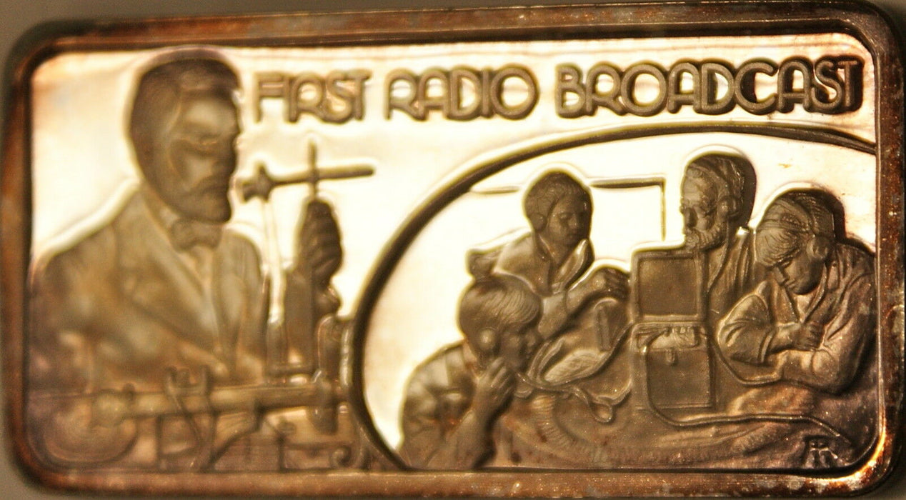 First Radio Broadcast, America's Greatest Events, The Hamilton Mint Silver Ingot