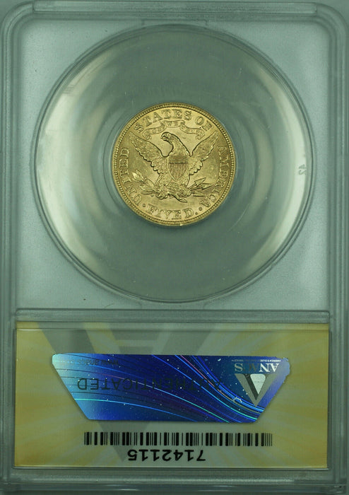 1900 Liberty Half Eagle $5 Gold Coin ANACS MS-60 Better Coin