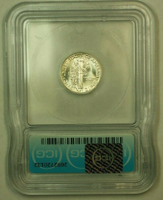 1944 Silver Mercury Dime 10c Coin ICG MS-65 (2A)