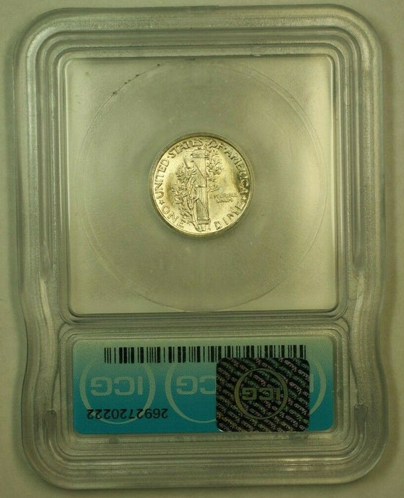 1942 Silver Mercury Dime 10c Coin ICG MS-65 V (FSB IOO)