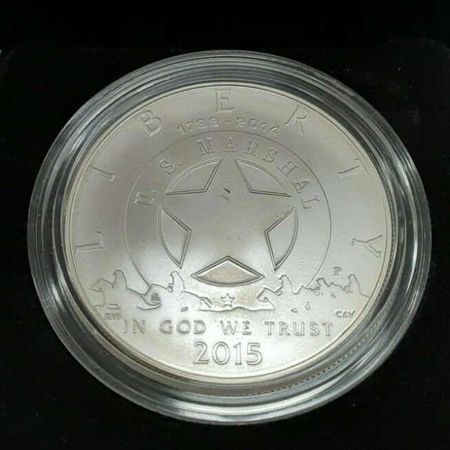 2015-P United States Marshals Service 225th Anniversary UNC Silver Dollar Coin