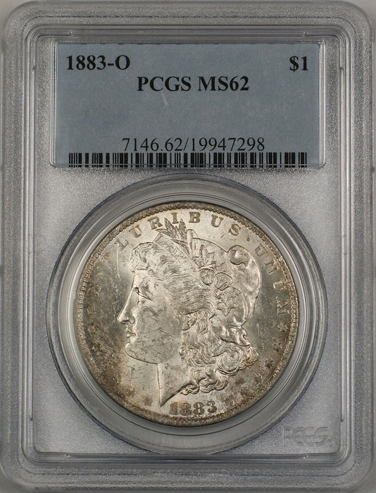 1883-O Morgan Silver Dollar $1 Coin PCGS MS-62 Lightly Toned (2E)