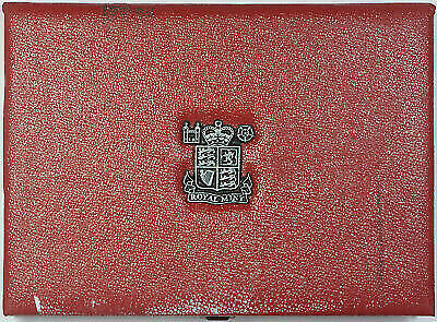 1986 United Kingdom 8 Proof Coin in Royal Mint Genuine Leather Case