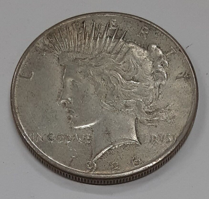1926-S Peace Stickered Silver Dollar - Souvenir From Calico Ghost Town  VF+