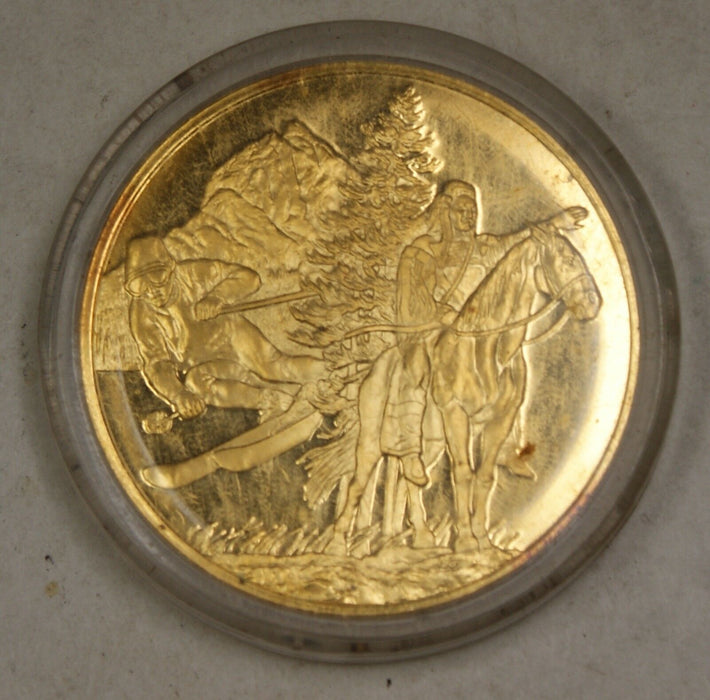 Gold Plated Sterling Silver Proof Medal Idaho