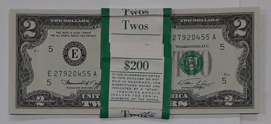1976 $2 Federal Reserve Notes- Lot of 17 Consecutive Serial Numbers- CU