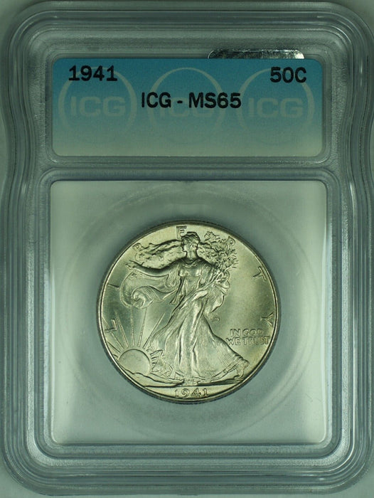 1941 Walking Liberty Half Dollar 50C ICG MS 65 (50)