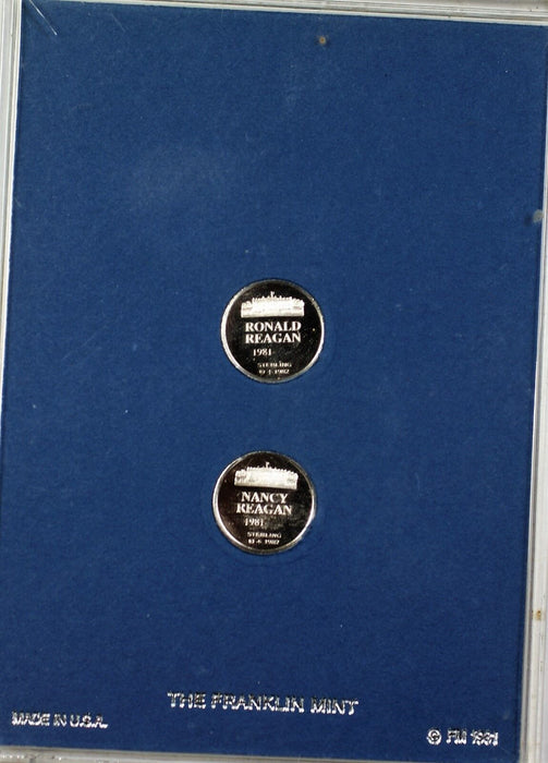Presidents and First Ladies Mini Proof Sterling Silver Set through Regan in Case