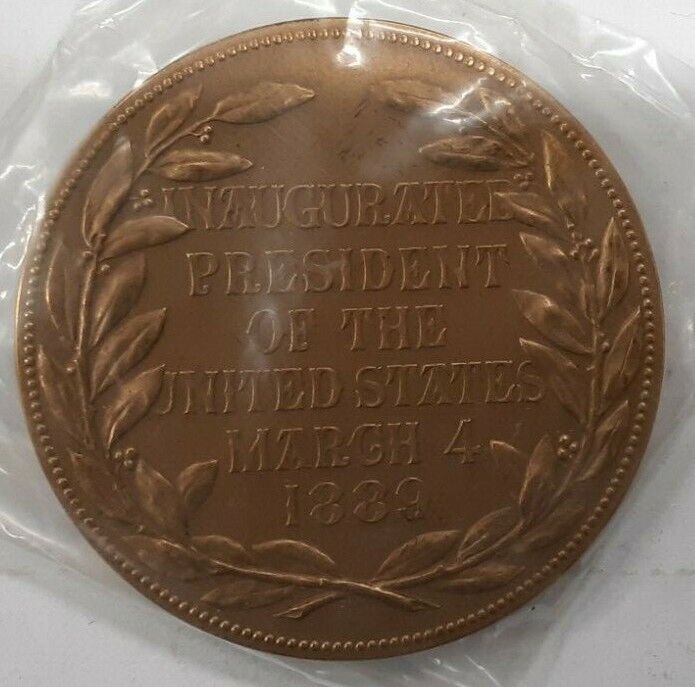 US Mint Benjamin Harrison Presidential High Relief Bronze Inaugural Medal