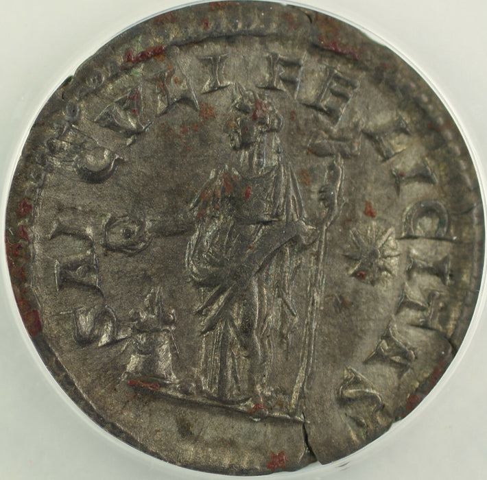 AD 220-222 Roman Silver Denarius Coin Julia Maesa Rome Mint ANACS EF-45 AKR