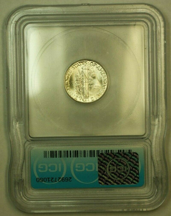 1945-D Silver Mercury Dime 10c Coin ICG MS-64 FB FSB D