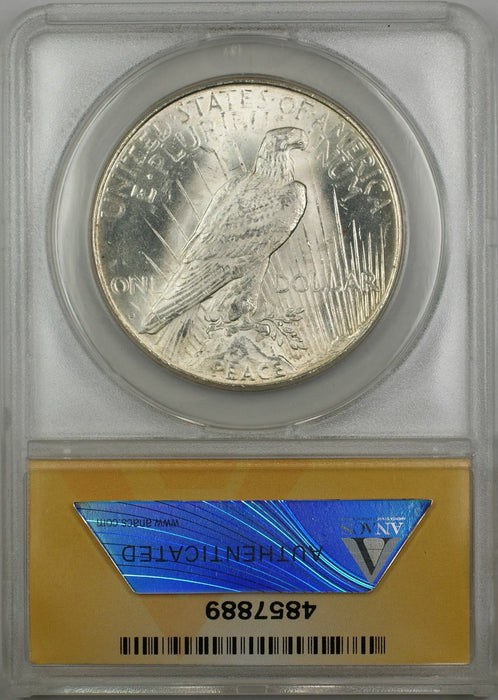 1923-S Peace Silver Dollar Coin $1 ANACS MS 62