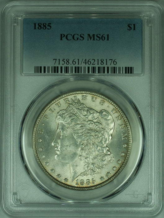 1885 Morgan Silver Dollar Coin PCGS MS-61 Better Coin  (47)