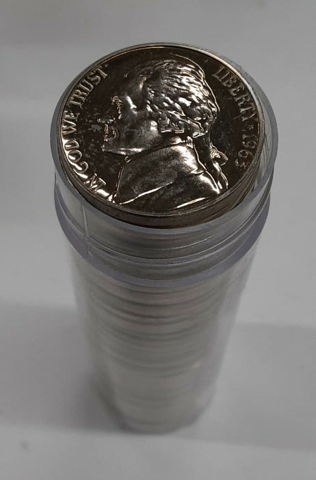 1963 Proof Jefferson Nickel - Roll of 40 Gem Proof Coins in Tube