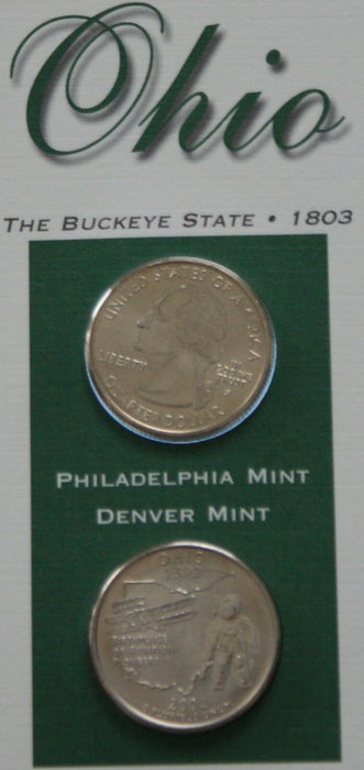 Ohio 2002 P&D Quarter for Anniversery of Statehood Bonus Stamp