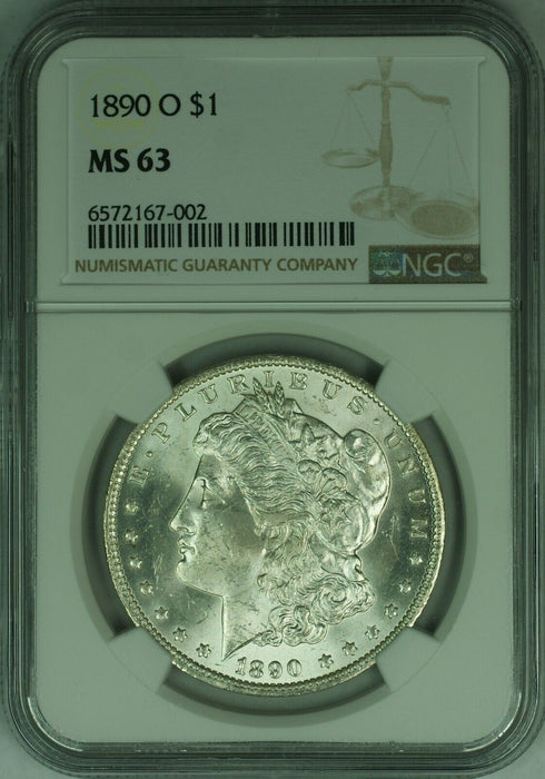 1890-O Morgan Silver Dollar $1 NGC MS-63  (46)