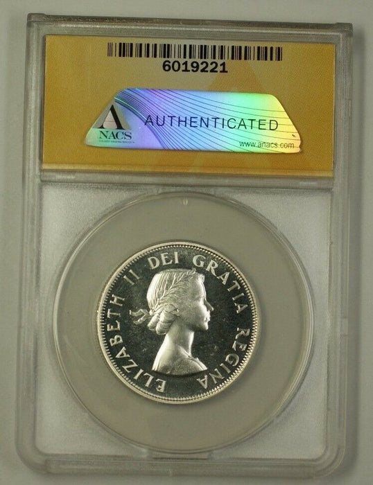 1956 Canada Half Dollar 50c Silver Coin ANACS MS-67 Gem PL Proof-Like