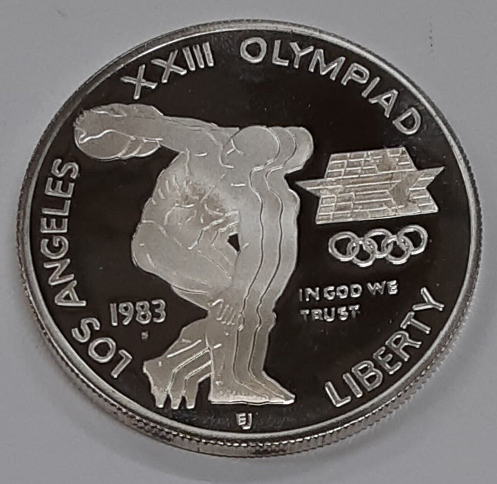 1983 S Olympic Proof Silver Dollar Commemorative Coin No Box or COA