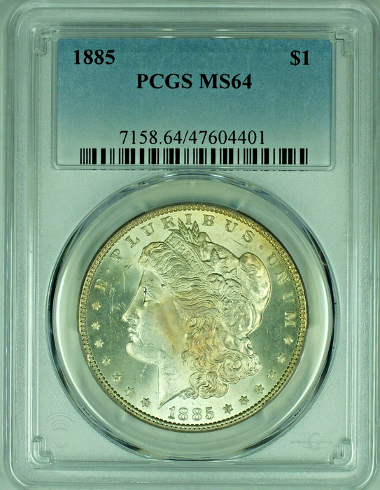 1885 Morgan Silver Dollar PCGS MS 64 B 47