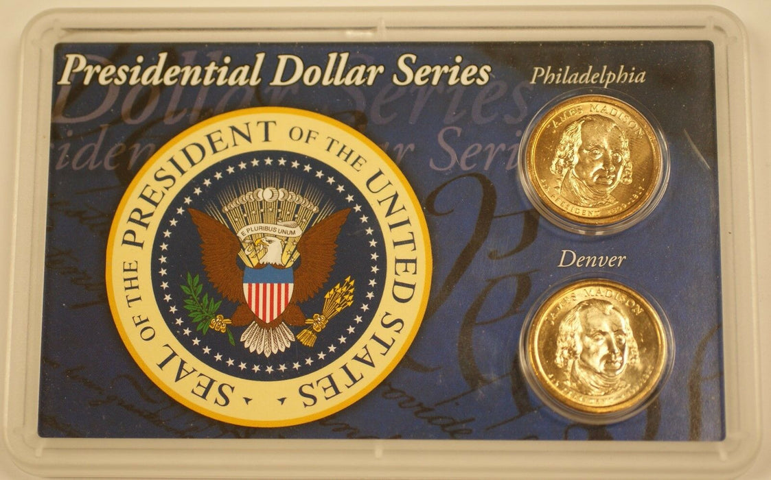 2007 P & D James Madison Presidential Uncirculated Set $1 Dollar Coins