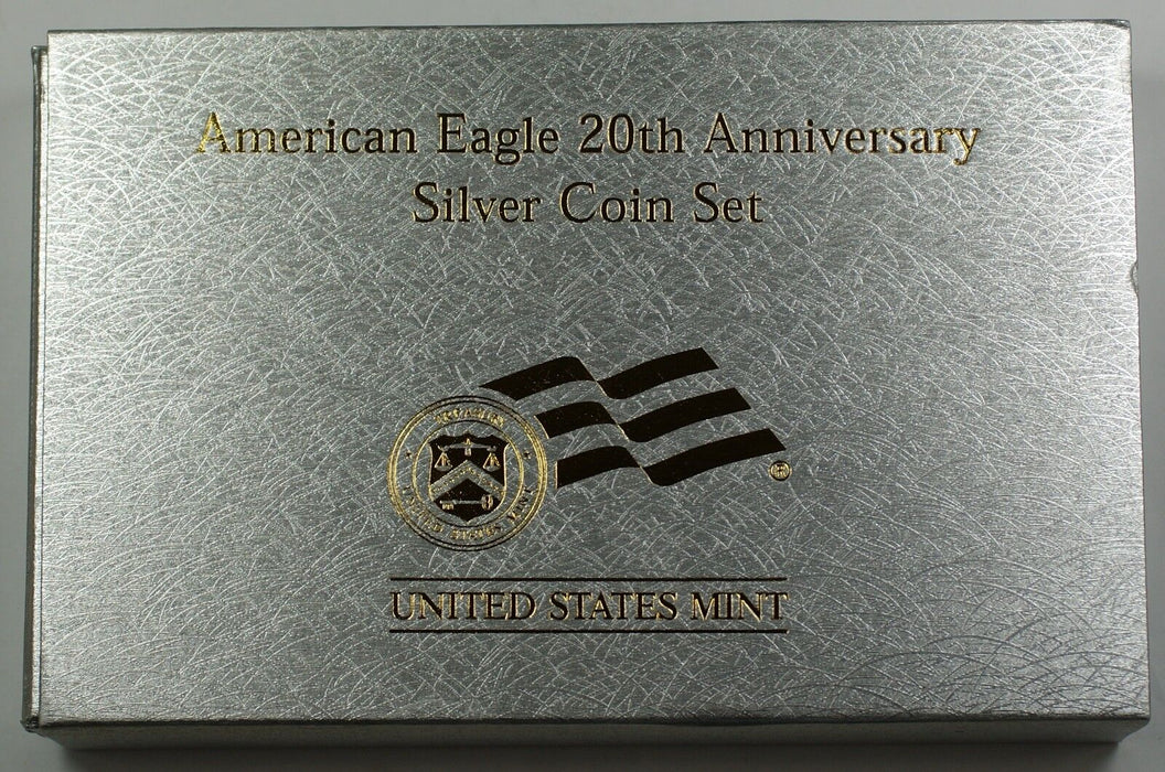 2006 American Silver Eagle 20th Anniversary Coin Set BU, Proof, Reverse Proof