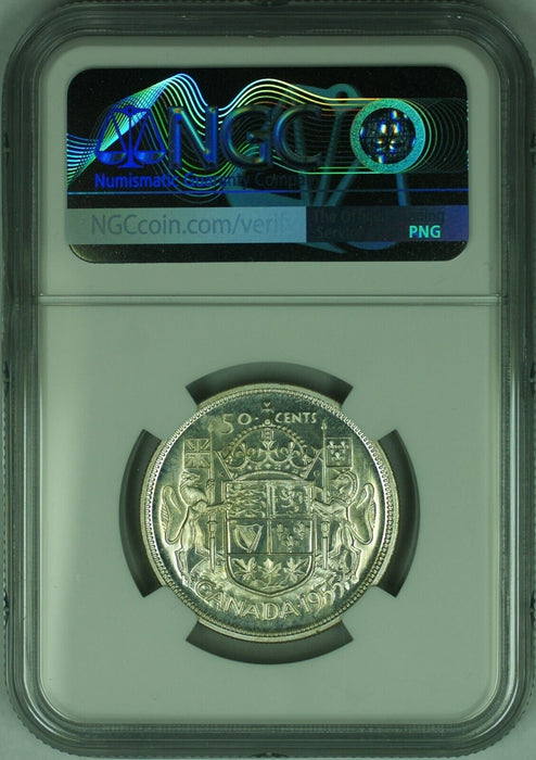 1955 Canada 50 Cent Coin NGC PL-64