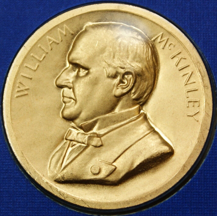 William McKinley Presidential Medal, 24kt Gold Electroplated