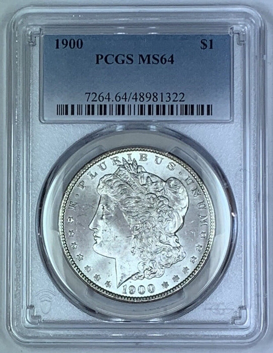 1900 Morgan Silver $1 Dollar Coin PCGS MS 64 (9) B