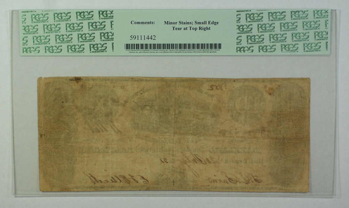 July 20 1831 $10 Obsolete Currency Susquehanna Bridge Bank PCGS VF-20 281-G124