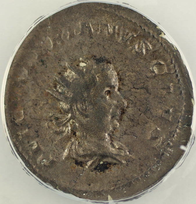 AD 257-58 Roman Antoninianus Coin Valerian Junior Cologne Mint ANACS VF-25 AKR