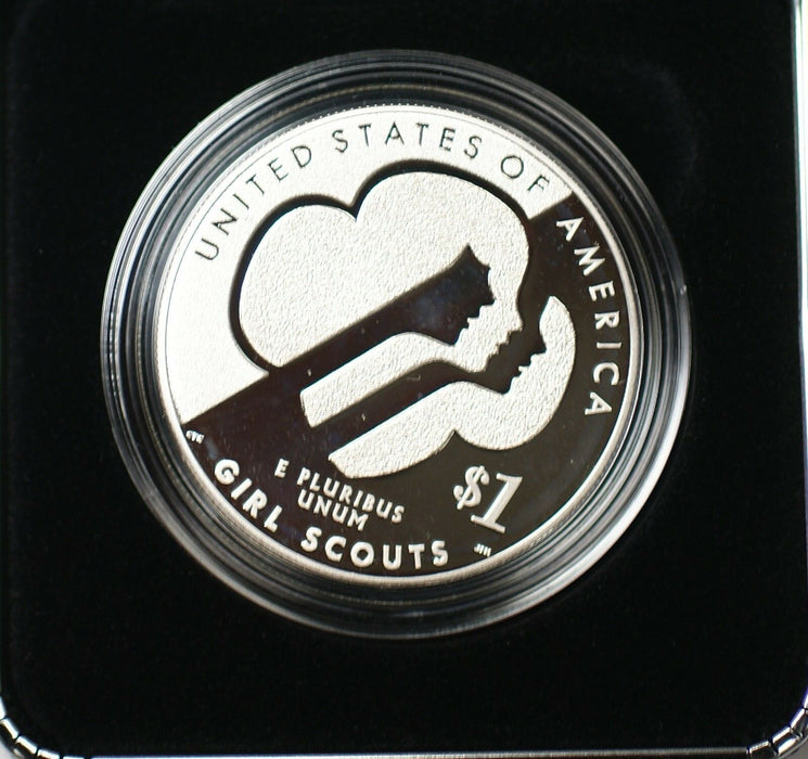 2013-W Girl Scouts Commemorative Proof Silver $1 Coin Original Mint Packaging
