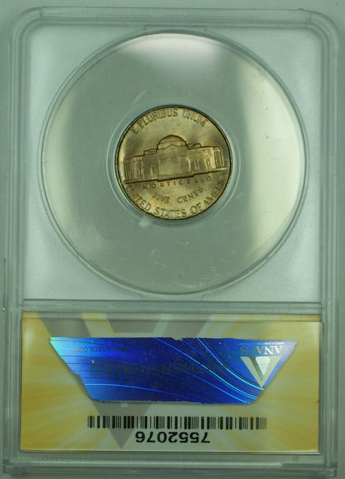 1948-D Jefferson Nickel Toned 5C ANACS MS 66 (51)