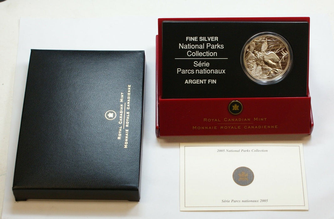 2005 Canada $20 Silver 1oz .9999 Pacific Rim National Park Collection w/Box &COA