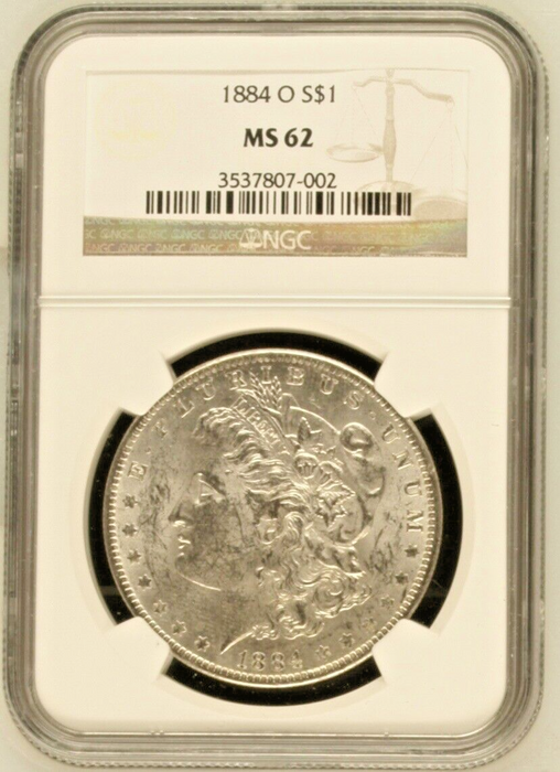 1884-O Morgan Silver Dollar NGC MS 62